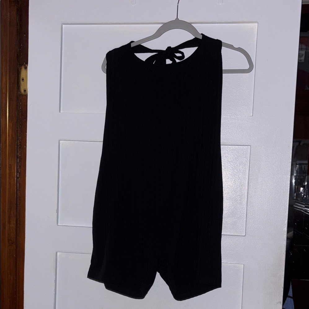 Shein Black Sleeveless Romper